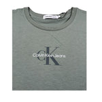 Calvin Klein T-Shirt Girocollo Tinta Unita con Stampa per Bambino IG0IG014700XX VERDE CALVIN KLEIN 