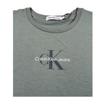 Calvin Klein T-Shirt Girocollo Tinta Unita con Stampa per Bambino IG0IG014700XX VERDE CALVIN KLEIN 