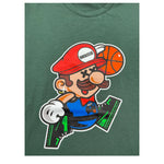 MOUSSE t-shirt girocollo tinta unita con stampa mario Verde per Neonato HKTS368G VERDE MOUSSE 