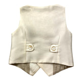 La Stupenderia Solid Color Vest With Beige Pocket For Newborn