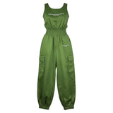 Marc Ellis Completo 2 Pezzi Top-Pantalone Tinta Unita per Bambina JMJTP01240 VERDE MARC ELLIS 