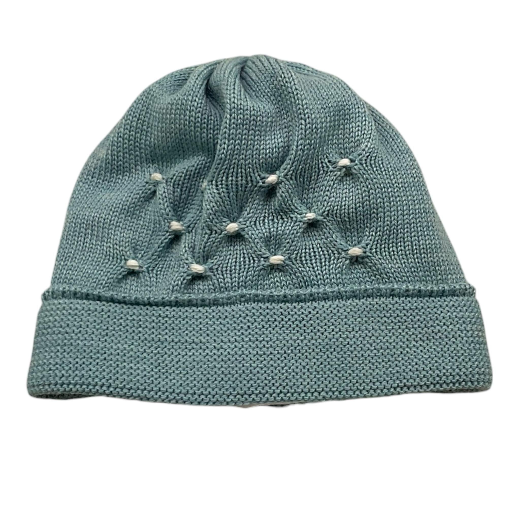 BABY LORD cappello tinta unita con ricami Verde per Neonato 600X VERDE BABY LORD 