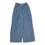 Liu Jo Pantalone Modello Palazzo Tinta Unita In Denim per Bambina GA5104 BLU LIU JO 