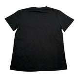 Manila Grace T-Shirt Girocollo Tinta Unita con Stampa per Bambina 162TMJS25 NERO MANILA GRACE 