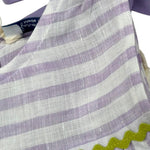 Ilfarobimbi Camicia Tinta Unita Giromanica con Fantasia A Righe per Neonata IFB50165X BIANCO/LILLA ILFAROBIMBI 