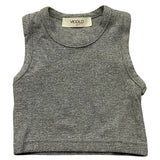 Vicolo Top Armhole Glitter Grey For Baby Girl