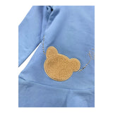 LIU JO shirt girocollo tinta unita con stampa Azzurro per Neonata KF4070N AZZURRO LIU JO 