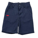 Daniele Alessandrini Bermuda Solid Color With Adjustable Waistband Blue For Boys