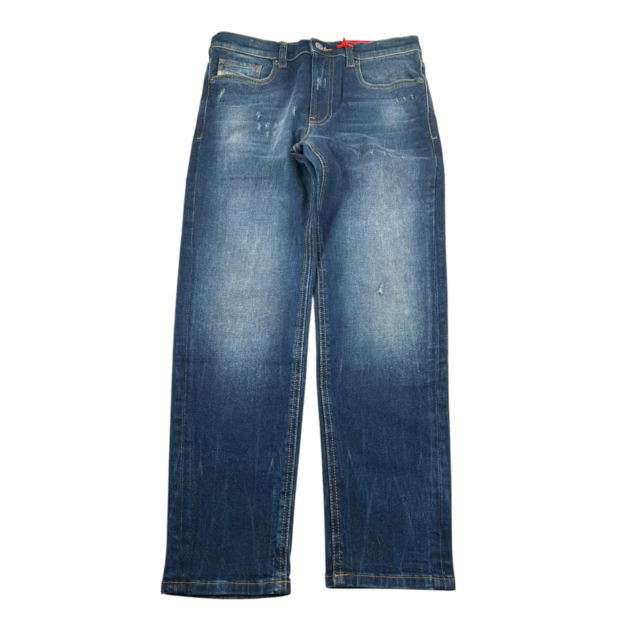 Diesel Jeans Tinta Unita con Girovita Regolabile per Bambino J00981 BLU DIESEL 