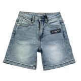 Iceberg Bermuda In Denim Tinta Unita con Girovita Regolabile per Bambino BMICE5100BX AZZURRO ICEBERG 