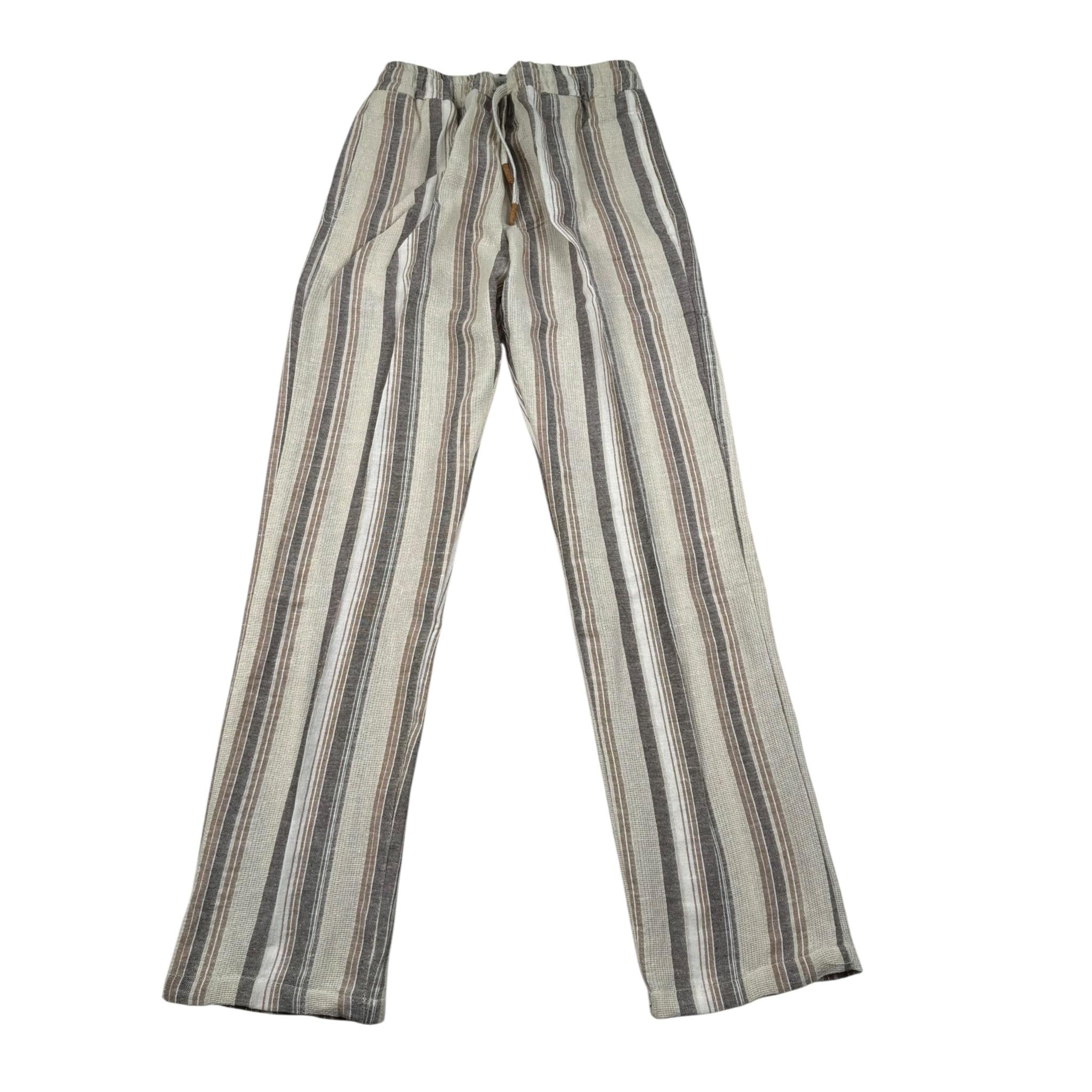 Manuel Ritz Pantalone Fantasia A Righe con Elastico In Vitaa Biege per Bambino MR3047 BEIGE MANUEL RITZ 