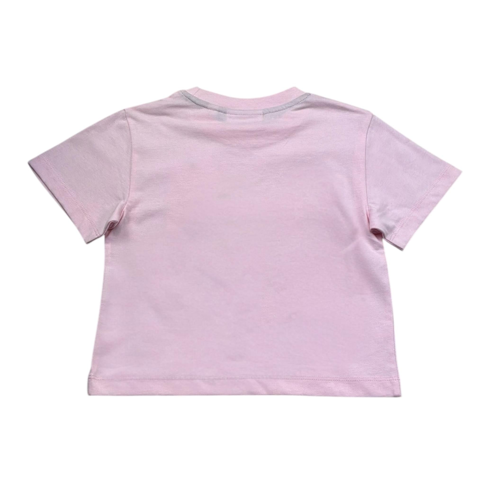 Juicy Couture T-Shirt Girocollo Tinta Unita con Stampa per Bambina JBX6687 ROSA JUICY COUTURE 
