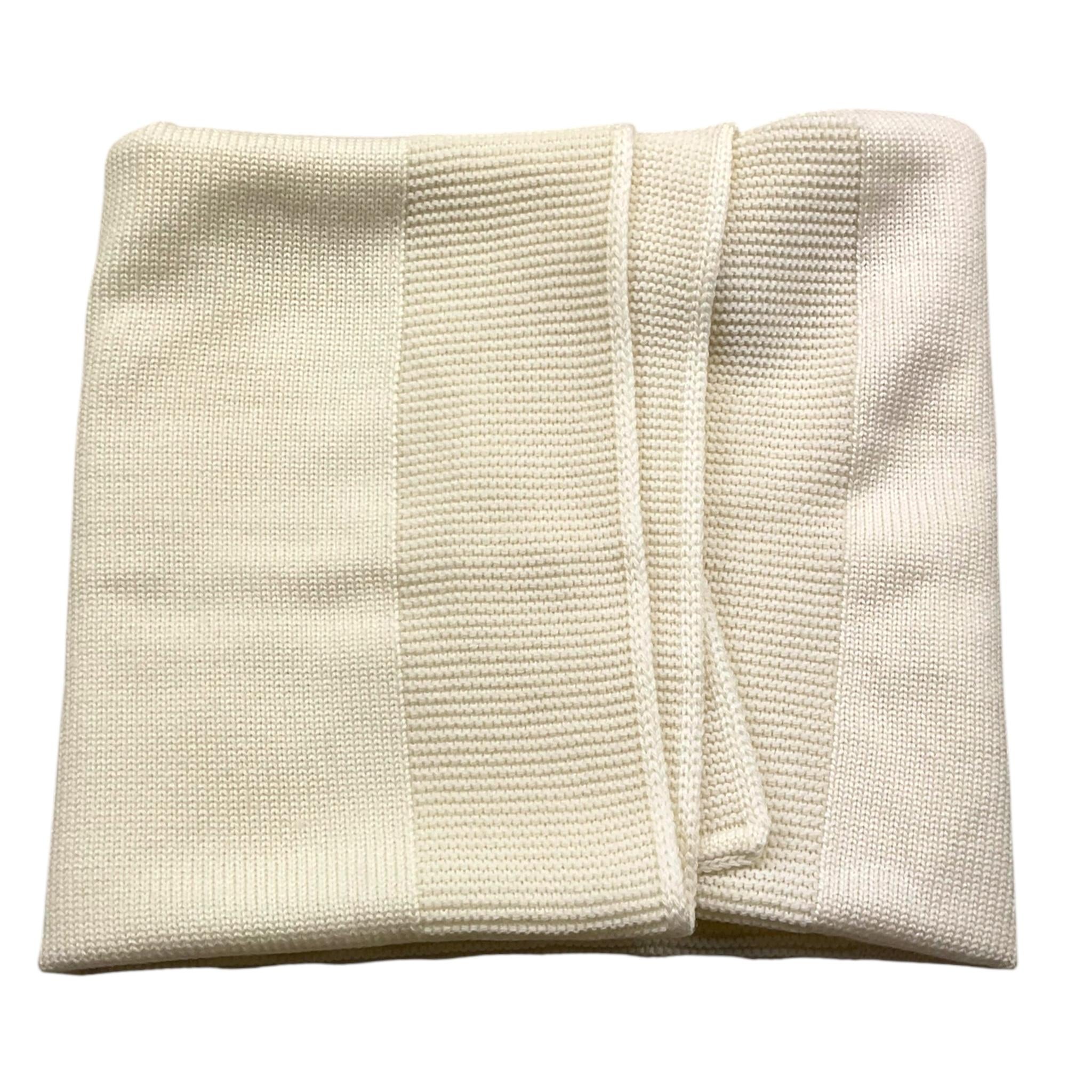 BABY LORD coperta tinta unita con ricami Panna per Neonata 135X PANNA BABY LORD 
