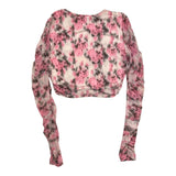 Liu Jo Long Sleeve Shirt Floral Pattern Pink For Girls