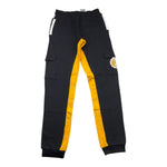 GUESS pantalone modello tuta con profili in contrasto Nero per Bambino L4YQ12KA6R4 NERO GUESS 