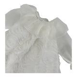 LA STUPENDERIA abito tinta unita con tulle Bianco per Neonata CCAB22 BIANCO LA STUPENDERIA 