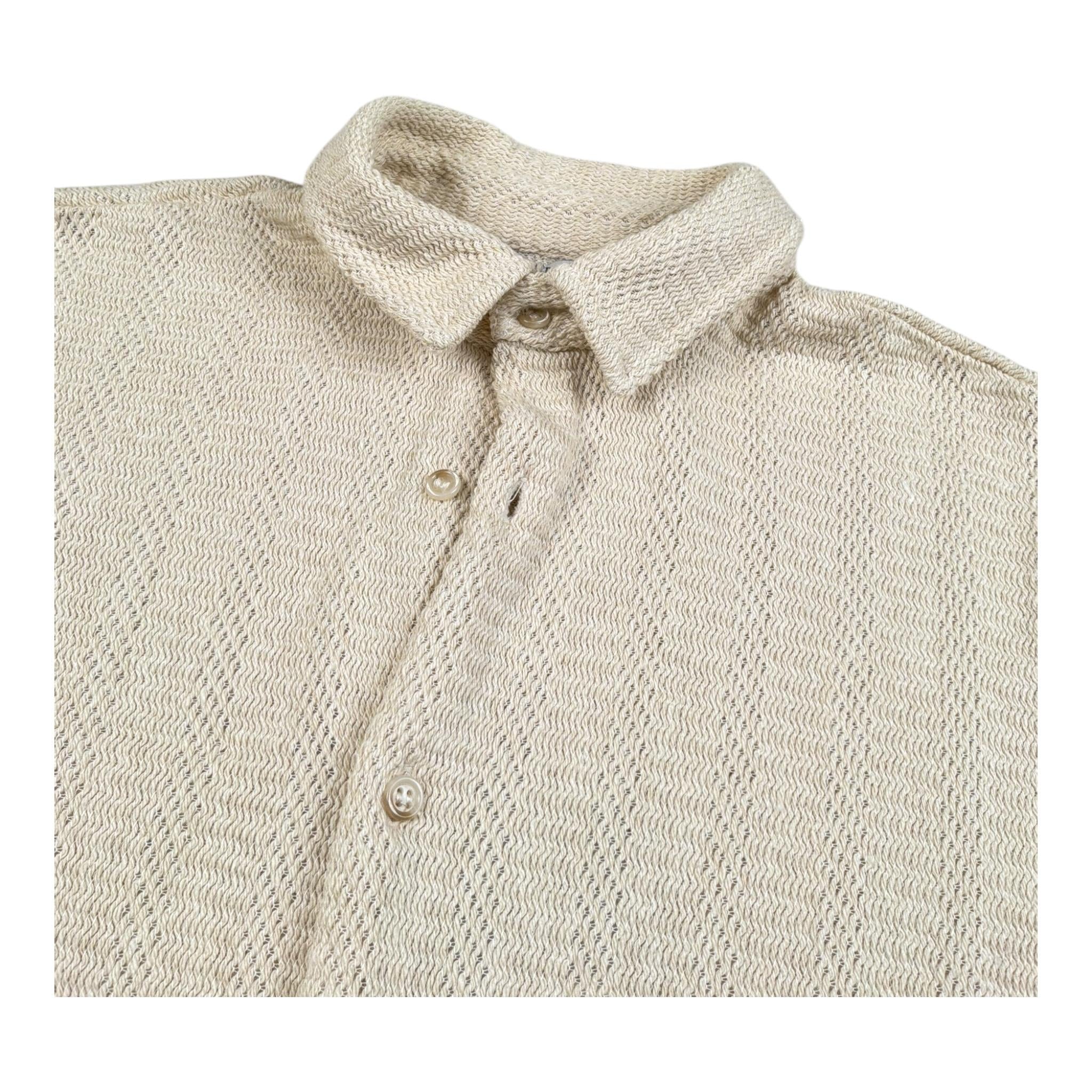 Manuel Ritz Camicia Mezza Manica Tinta Unita In Filo per Bambino MR3071 BEIGE MANUEL RITZ 