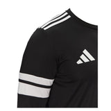 Adidas T-Shirt Girocollo Tinta Unita con Logo per Bambino JJ0053 NERO Adidas 