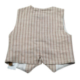 Aletta Gilet Tinta Unita con Bottoni per Neonato M2204111 BEIGE ALETTA 