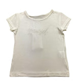 Mimisol T-Shirt Tinta Unita con Logo per Neonata MFTS076 BIANCO MIMISOL 