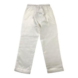 Make Plain Pants With Elastic Waist White For Boys