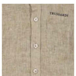Trussardi Camicia Manica Lunga Tinta Unita con Colletto Coreano per Neonato TIP25042CAX SABBIA TRUSSARDI 