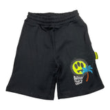 Barrow Kids Bermuda Shorts In Solid Color With Print Black For Boys