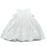Please Abito Giromanica Tinta Unita con Tulle per Bambina AB36370G73J BIANCO PLEASE 