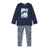 MAYORAL completo 2 pezzi shirt-leggins fantasia floreale Blu per Bambina 4713 BLU MAYORAL 