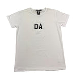 Daniele Alessandrini T-Shirt Girocollo Tinta Unita con Stampa In Contrasto per Bambino 1236M00195 BIANCO DANIELE ALESSANDRINI 