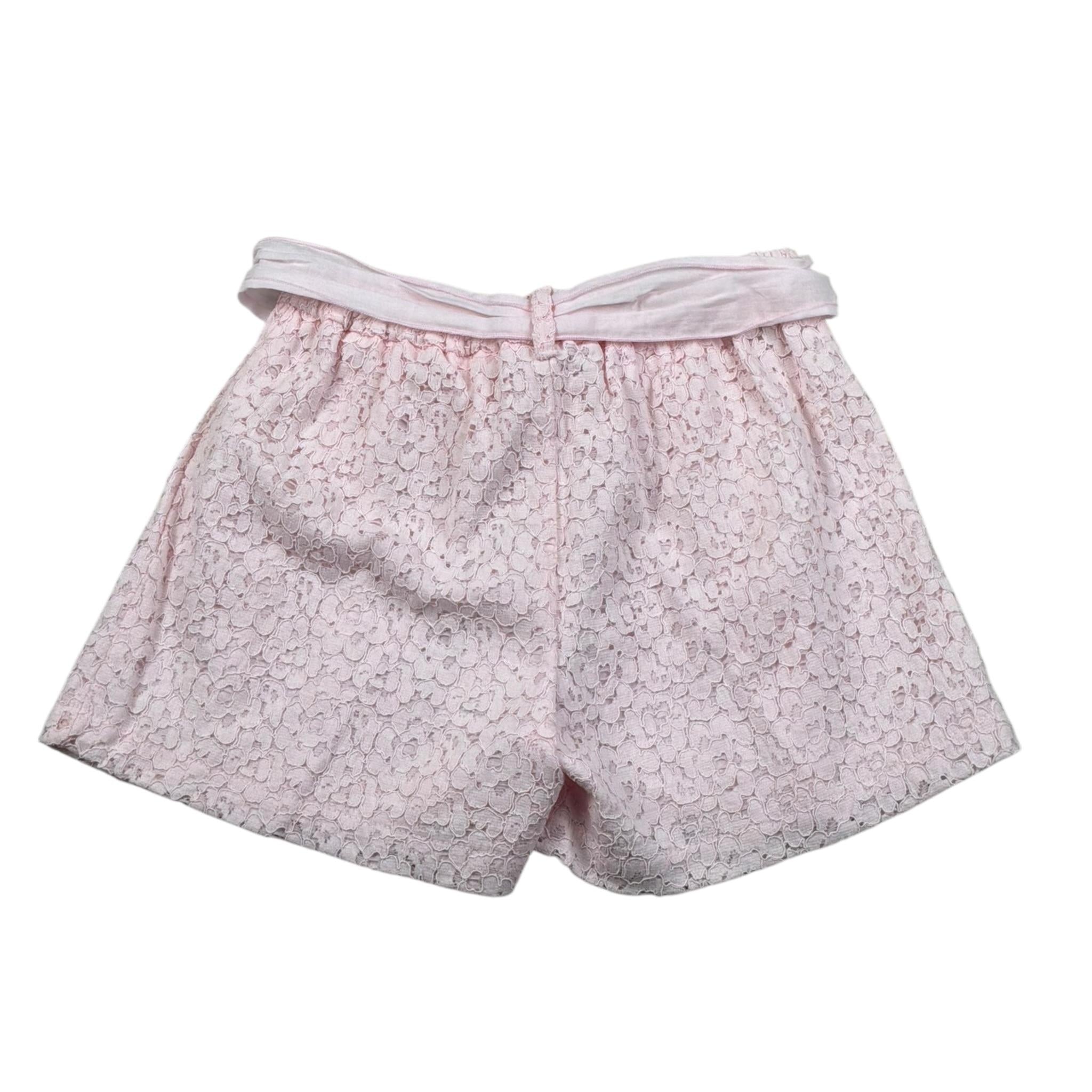 M+E' Short tinta unita con Cinturino Rosa per Bambina UE0783 ROSA M+E' 