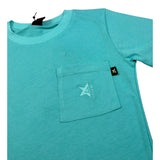 4Giveness T-Shirt Tinta Unita Girocollo per Bambina FGCB4077 VERDE ACQUA 4GIVENESS 