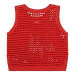 Stella Mccartney Maglia Giromanica Tinta Unita Traforata con Stampa per Bambina TW9A42 ARANCIONE STELLA McCARTNEY 