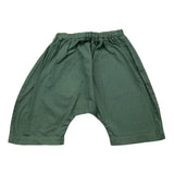 Barcellino Bermuda Solid Color With Elastic Waist Green For Newborn