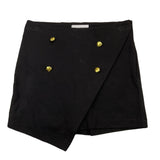 Gaelle Short Solid Color with Elastic Waist Black for Girls