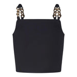 Fun & Fun Top Bretelline Tinta Unita per Bambina FCJTP16591 NERO FUN & FUN 