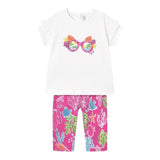 Mayoral Completo 2 Pezzi T-Shirt-Leggins per Neonata 1739 BIANCO/FUXIA MAYORAL 