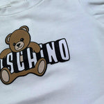 Moschino Completo 2 Pezzi T-Shirt-Short Bicolore per Neonata MBG01O BIANCO/GIALLO MOSCHINO 