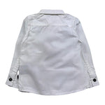John Richmond Camicia Manica Lunga Tinta Unita con Logo per Neonato RIP25056CAN BIANCO JOHN RICHMOND 