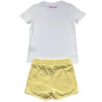 Just Cavalli Completo 2 Pezzi T-Shirt-Short Bicolore per Bambina JGP26003CJ BIANCO/GIALLO JUST CAVALLI 