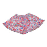 Philosophy Short Solid Color With Blue Flower Pattern For Girls