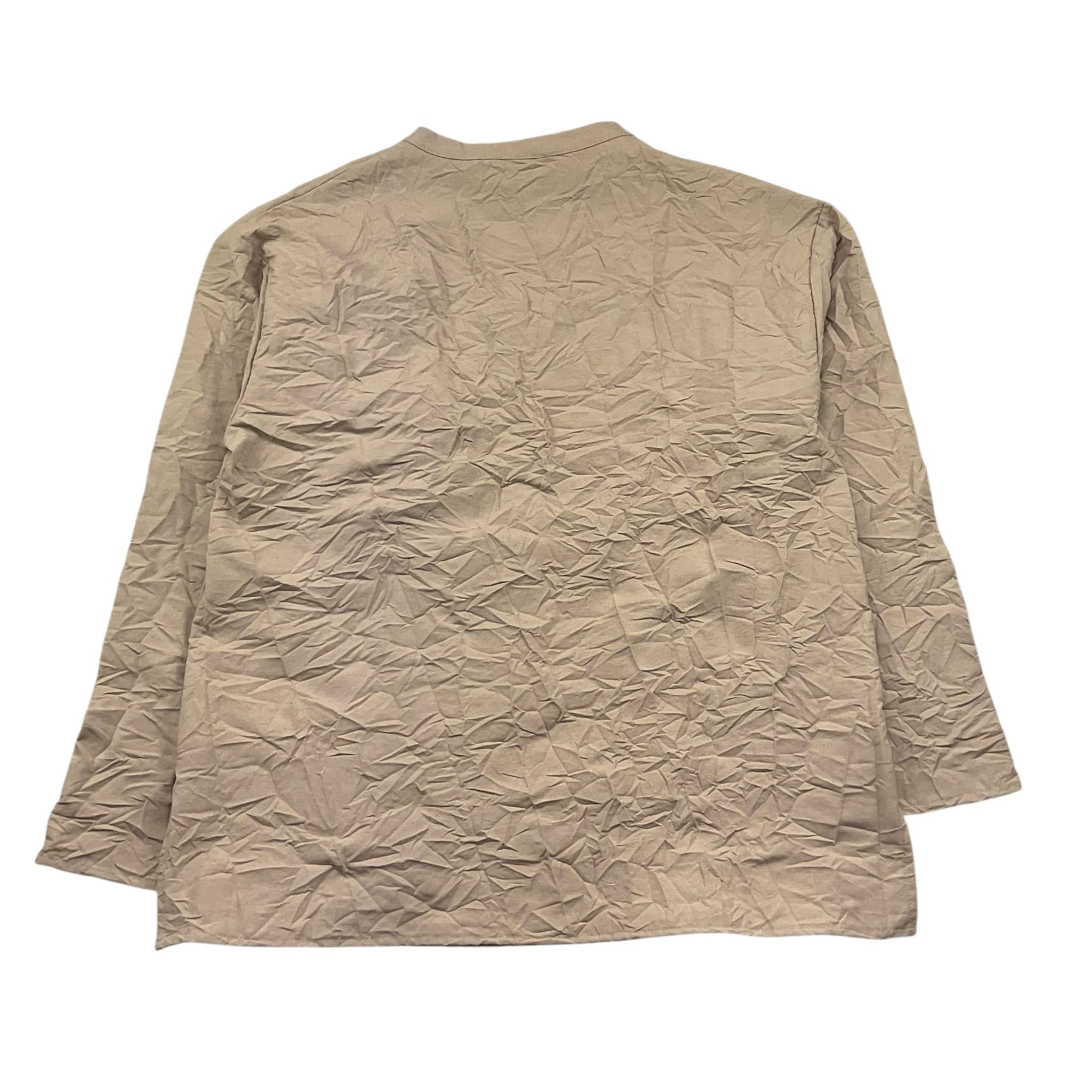 Dou Dou Camicia Tinta Unita Manica Lunga per Bambina DW5P20 FANGO DOU DOU 