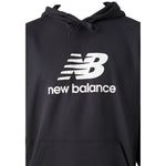 New Balance Felpa Chiusa con Cappuccio Tinta Unita con Logo per Bambino LAKB0062 NERO NEW BALANCE 