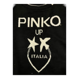 PINKO maglia tinta unita con stampa in contrasto Nero per Bambina F4PIJGJP087X NERO PINKO 