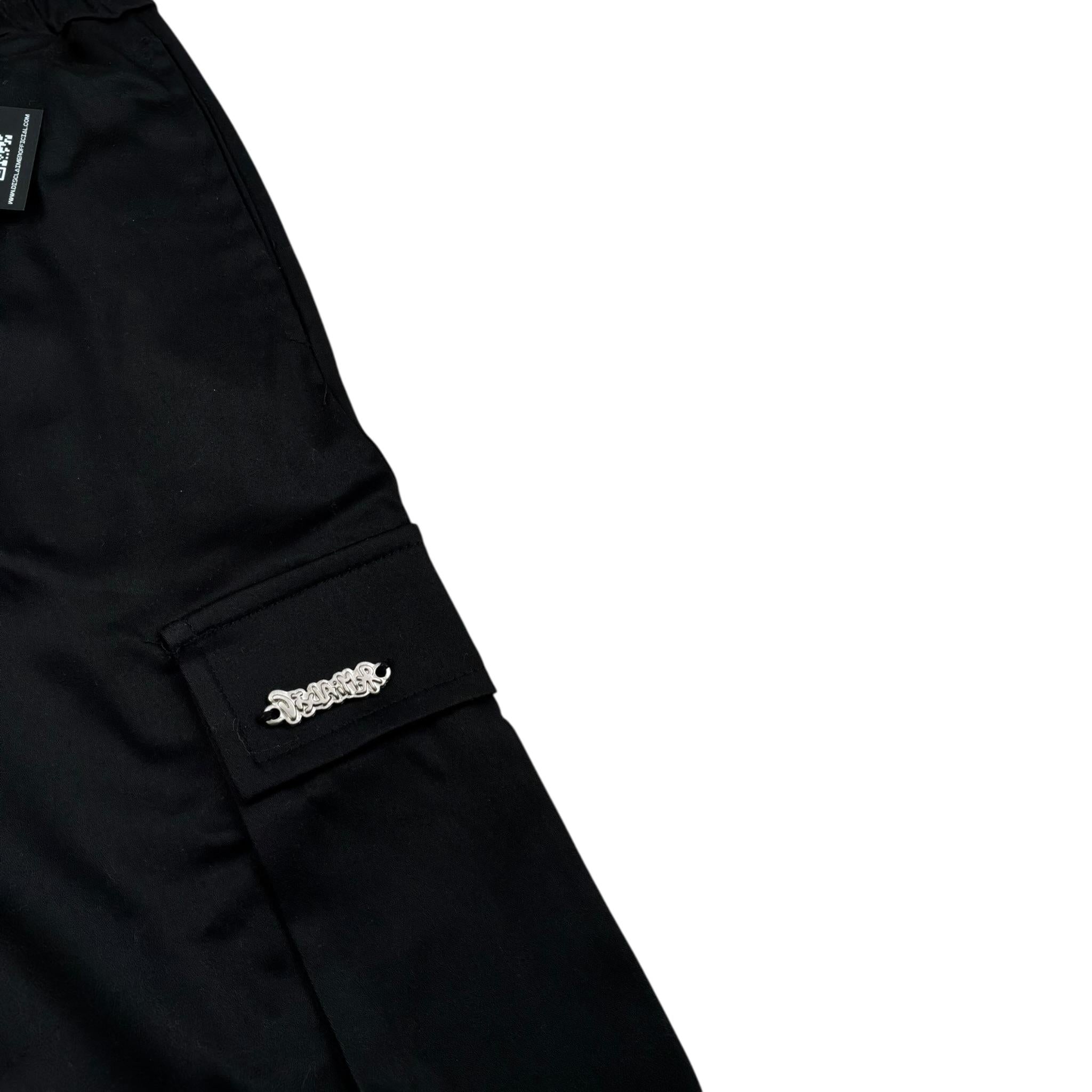 Disclaimer Pantalone Tinta Unita con Elastico In Vita per Bambina 25EDK58536 NERO DISCLAIMER 