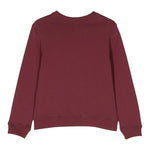 LANVIN felpa chiusa girocollo tinta unita con logo Bordeaux per Bambino N25136 BORDEAUX LANVIN 