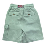 Saint Barth Bermuda Tinta Unita con Elastico In Vita per Bambino 00861L VERDE ACQUA SAINT BARTH 
