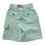Saint Barth Bermuda Tinta Unita con Elastico In Vita per Bambino 00861L VERDE ACQUA SAINT BARTH 