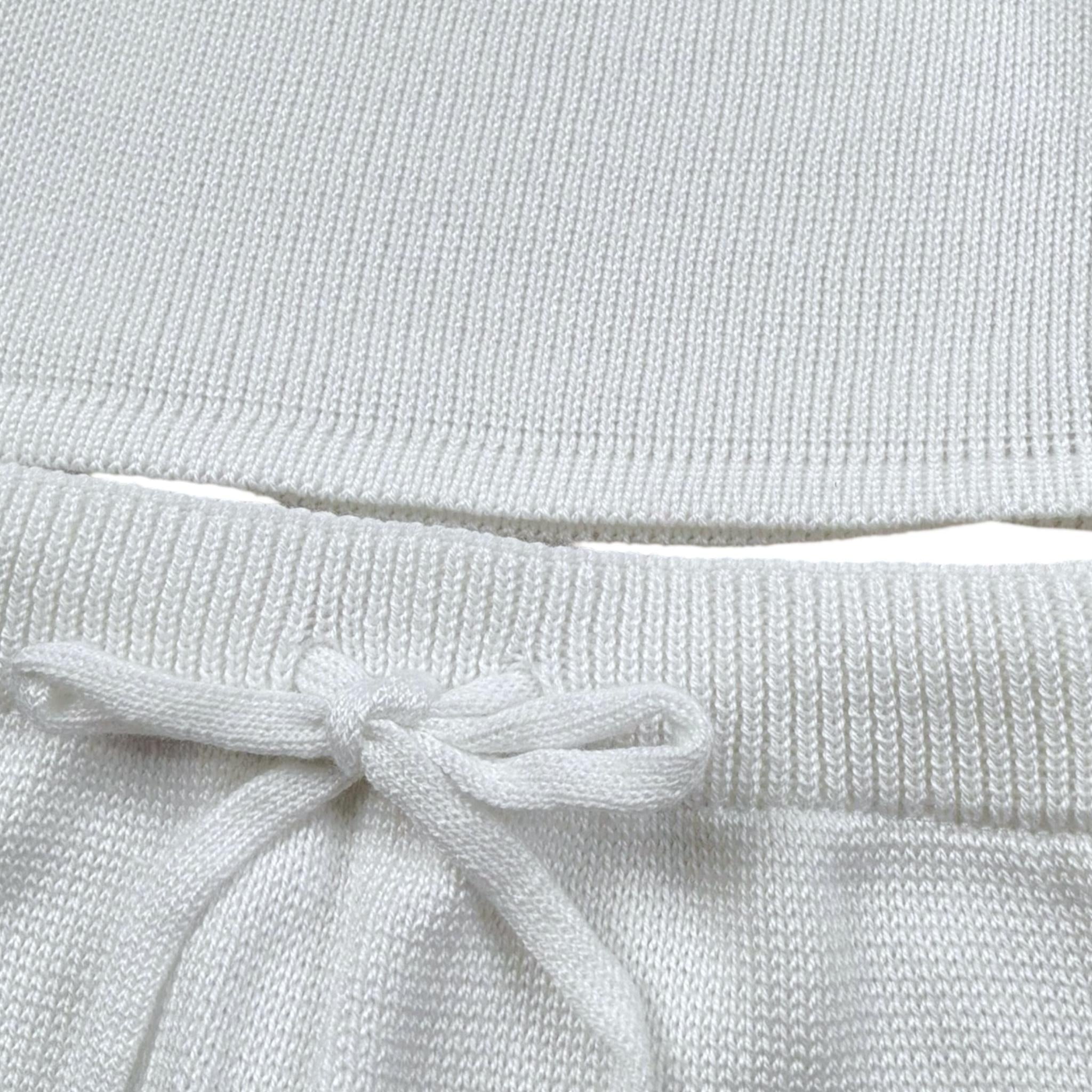 Mac Ilusio'N Completo 3 Pezzi Maglia-Pantalone-Cappello per Neonato BAS05V25 BIANCO MAC ILUSIO'N 