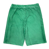 N°21 Solid Color Fleece Bermuda Shorts With Green Logo Print For Boys